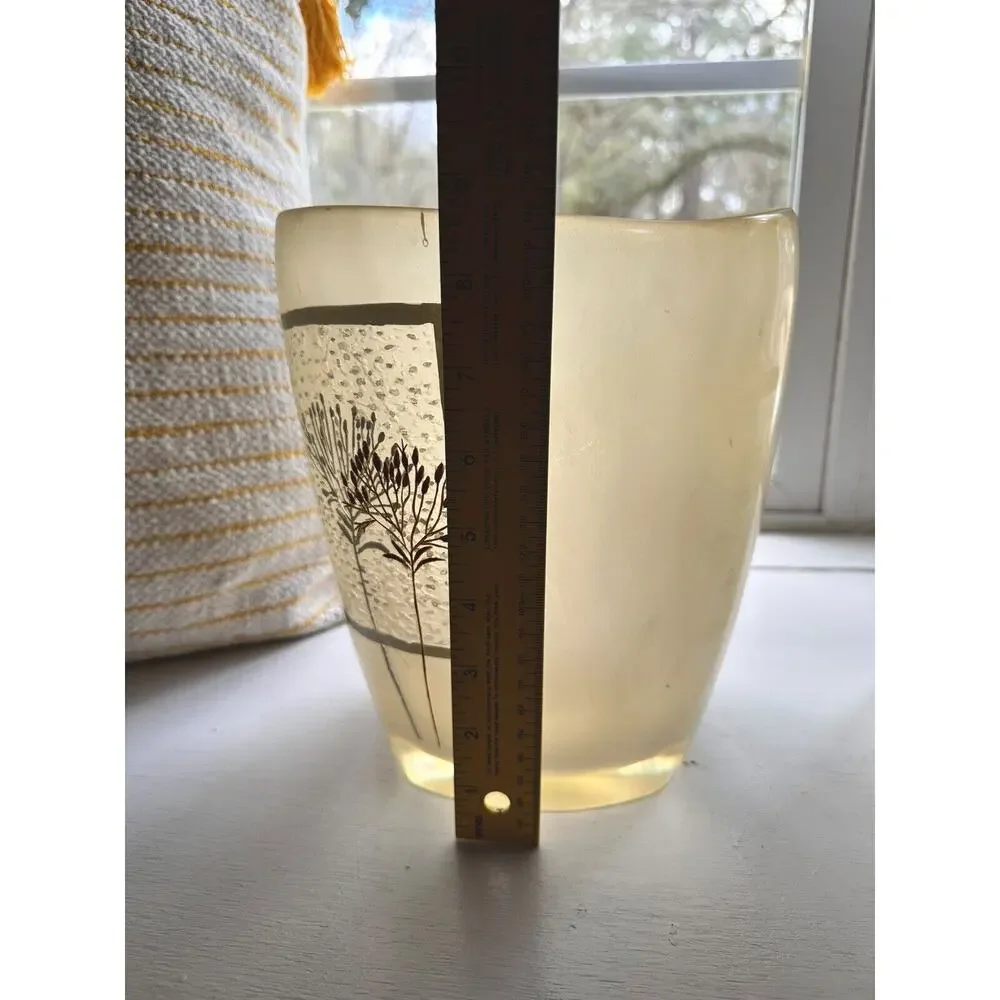 Croscill Opaque Inlaid Floral Rainier Wastebasket Tissue Holder Set